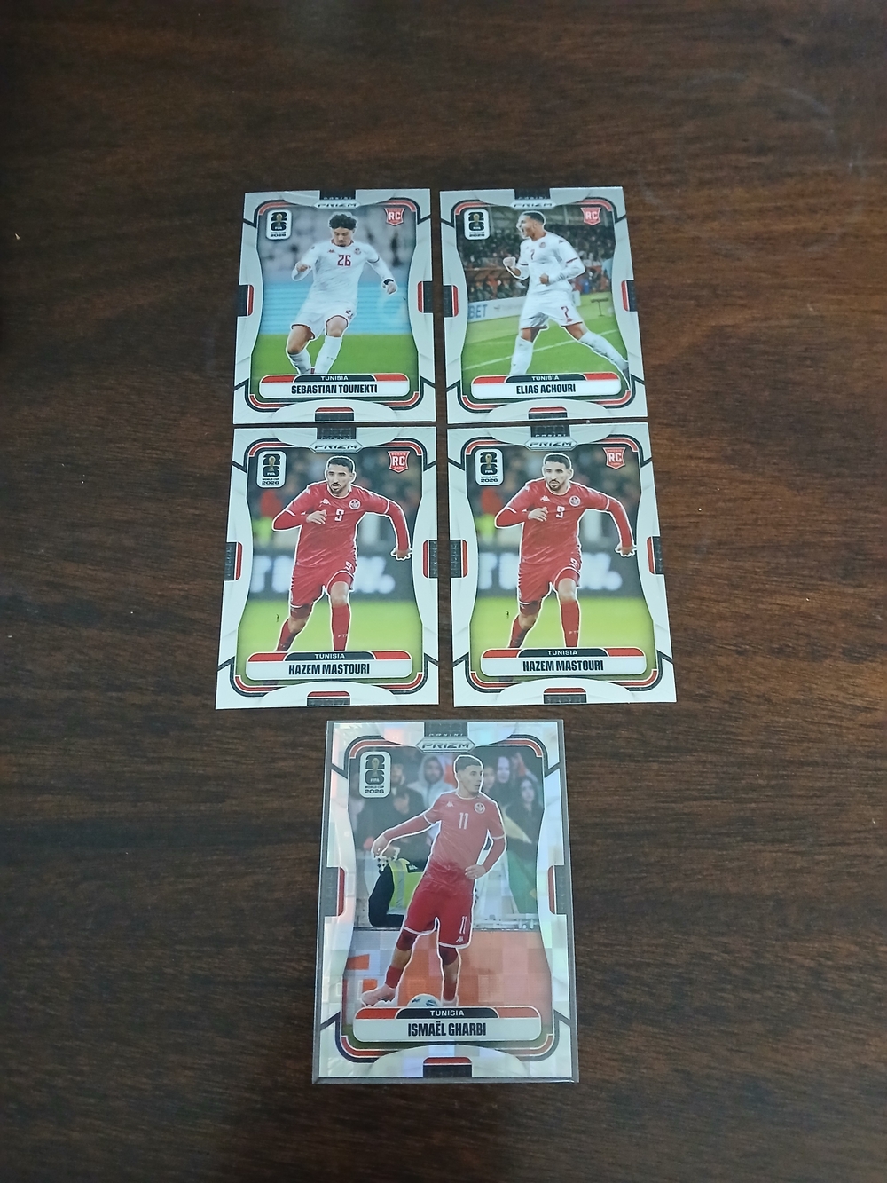 Panini Tunisia Soccer Card - Red & White Design
